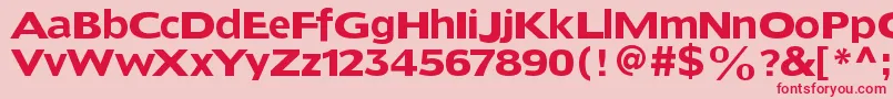 Doradoheadline Font – Red Fonts on Pink Background
