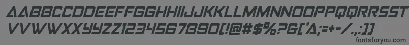 Strikefightercondital Font – Black Fonts on Gray Background