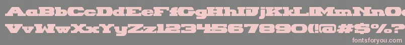 HackneyBlockRegular Font – Pink Fonts on Gray Background