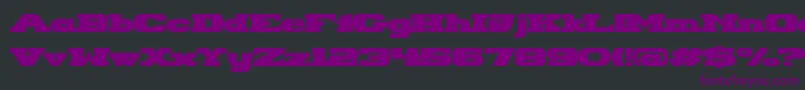 HackneyBlockRegular Font – Purple Fonts on Black Background