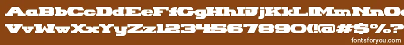 HackneyBlockRegular Font – White Fonts on Brown Background