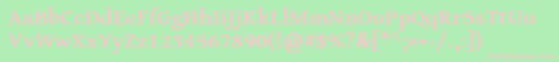 GentiumBookBasicBold Font – Pink Fonts on Green Background