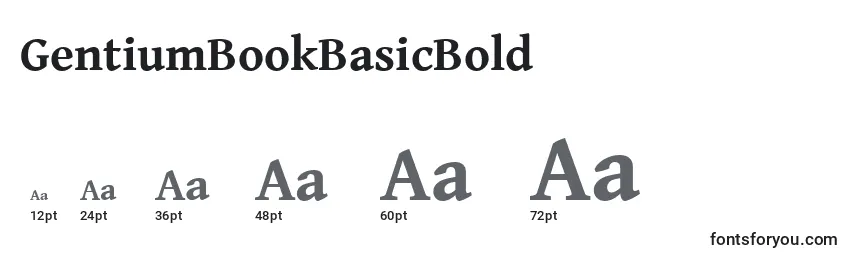 Размеры шрифта GentiumBookBasicBold