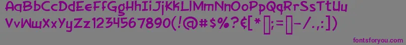 Шрифт Gm – фиолетовые шрифты на сером фоне