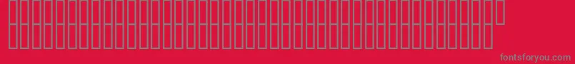 McsTopazHighSpoted Font – Gray Fonts on Red Background
