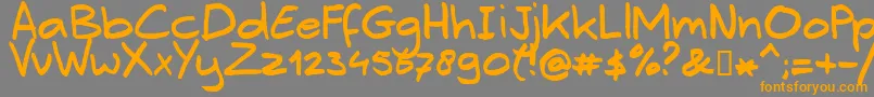 Erwin Font – Orange Fonts on Gray Background