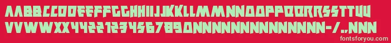 Savantism Font – Green Fonts on Red Background