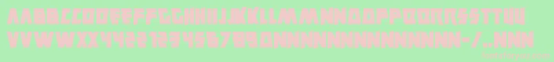 Savantism Font – Pink Fonts on Green Background