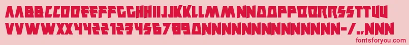 Savantism Font – Red Fonts on Pink Background