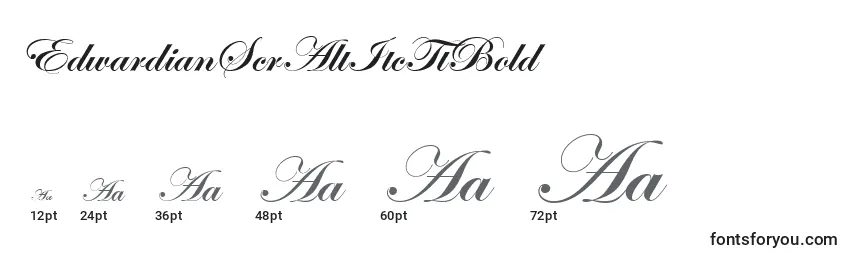 EdwardianScrAltItcTtBold Font Sizes