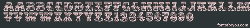 Romantiques Font – Pink Fonts on Black Background