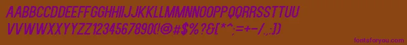 Подробнее о шрифте KenzoRegularItalic Шрифт KenzoRegularItalic – фиолетовые шрифты на коричневом фоне