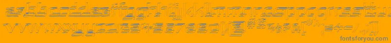 RepublikaSketch-Schriftart – Graue Schriften auf orangefarbenem Hintergrund