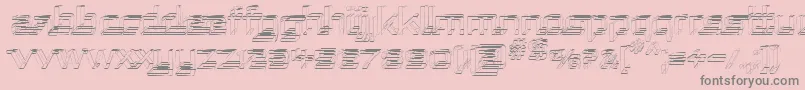 RepublikaSketch Font – Gray Fonts on Pink Background