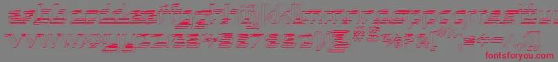 Шрифт RepublikaSketch – красные шрифты на сером фоне