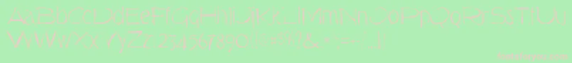 Torkgaunt Font – Pink Fonts on Green Background