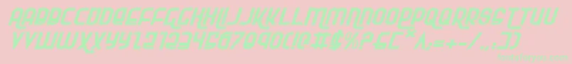 Rokikierei Font – Green Fonts on Pink Background