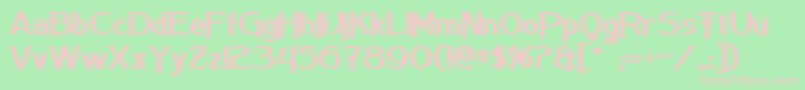 ArnesonBold Font – Pink Fonts on Green Background