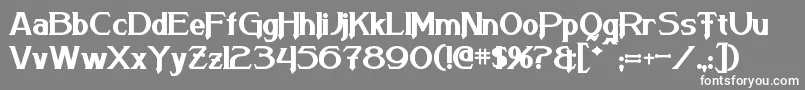 フォントArnesonBold – 灰色の背景に白い文字