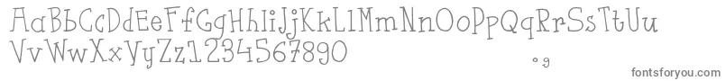 Fsaustrial Font – Gray Fonts on White Background