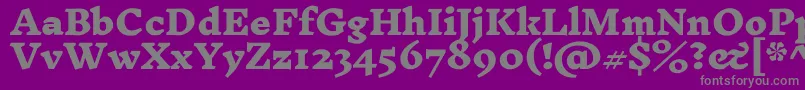 InknutantiquaBlack Font – Gray Fonts on Purple Background