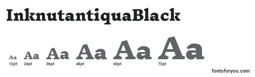 Размеры шрифта InknutantiquaBlack