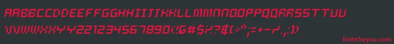 Dalio Font – Red Fonts on Black Background