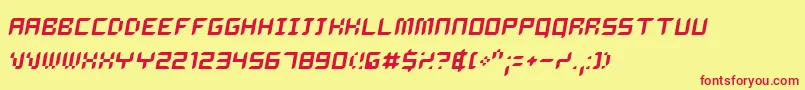 Dalio Font – Red Fonts on Yellow Background