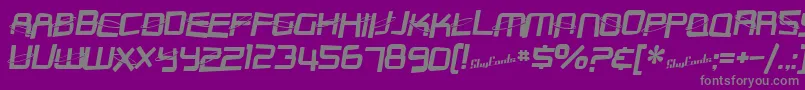 fuente SfOuterLimitsDistorted – Fuentes Grises Sobre Fondo Morado