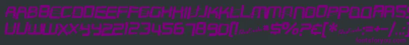 SfOuterLimitsDistorted Font – Purple Fonts on Black Background