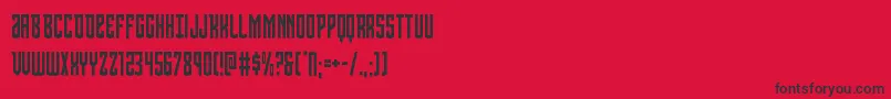 Viceroycond Font – Black Fonts on Red Background