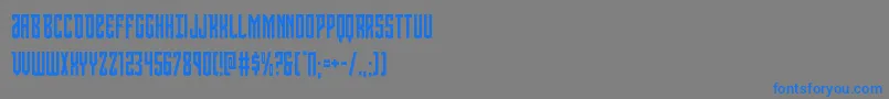 Viceroycond Font – Blue Fonts on Gray Background