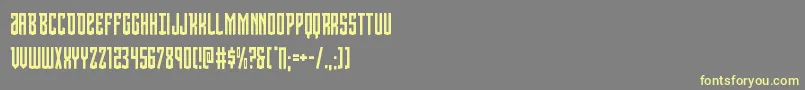 Viceroycond Font – Yellow Fonts on Gray Background