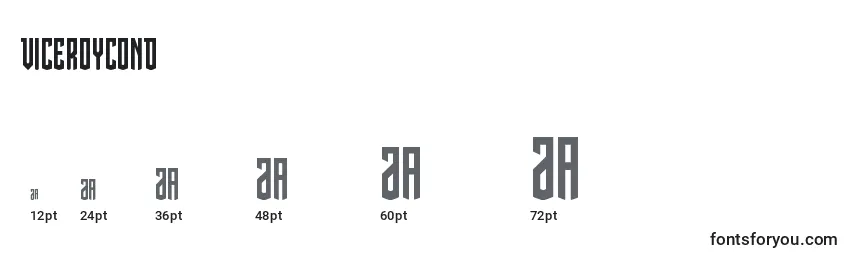 Viceroycond Font Sizes