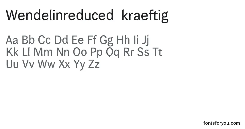 A fonte Wendelinreduced65kraeftig – alfabeto, números, caracteres especiais