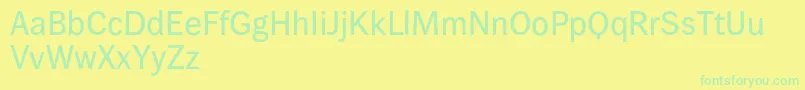 Wendelinreduced65kraeftig Font – Green Fonts on Yellow Background