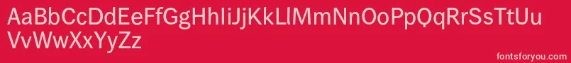 Czcionka Wendelinreduced65kraeftig – różowe czcionki na czerwonym tle