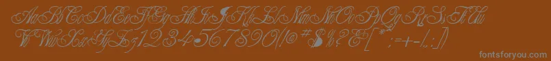 More about ClaudiaRegular Font ClaudiaRegular Font – Gray Fonts on Brown Background