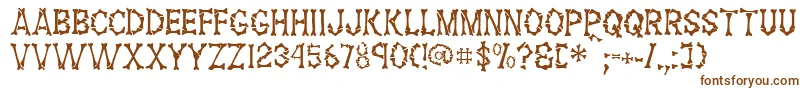 FossilRegular Font – Brown Fonts on White Background