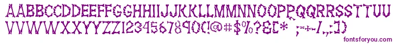 FossilRegular Font – Purple Fonts on White Background