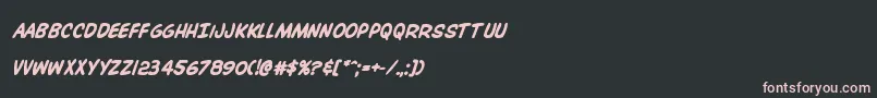 Overstreetbibleboldital Font – Pink Fonts on Black Background