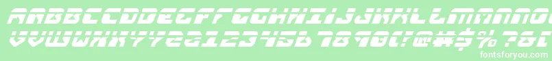 fuente ReplicantLaserItalic – Fuentes Blancas Sobre Fondo Verde