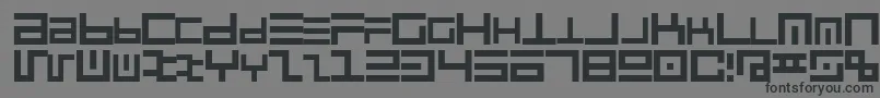 Cyberspeak Font – Black Fonts on Gray Background