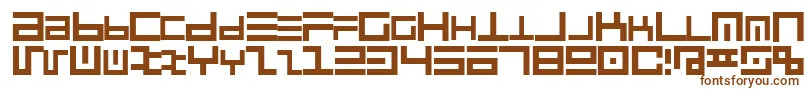 Cyberspeak Font – Brown Fonts on White Background