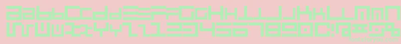 Cyberspeak Font – Green Fonts on Pink Background