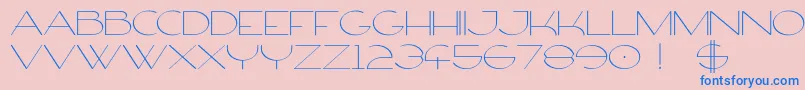 FirtyFree-Schriftart – Blaue Schriften auf rosa Hintergrund