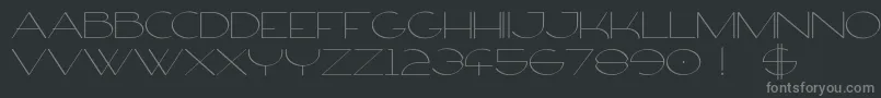Fonte FirtyFree – fontes cinzas em um fundo preto