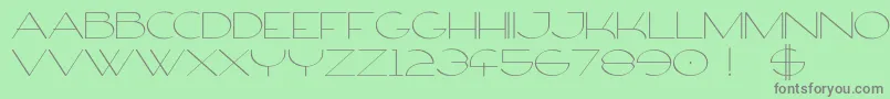 FirtyFree-Schriftart – Graue Schriften auf grünem Hintergrund