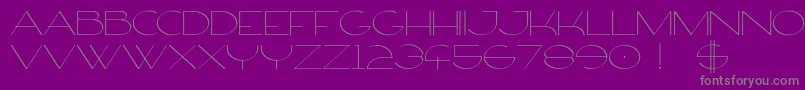 Czcionka FirtyFree – szare czcionki na fioletowym tle