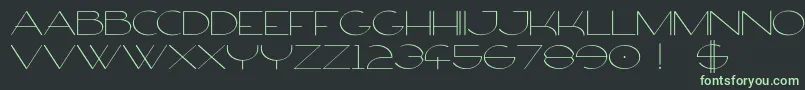 Шрифт FirtyFree – зелёные шрифты на чёрном фоне